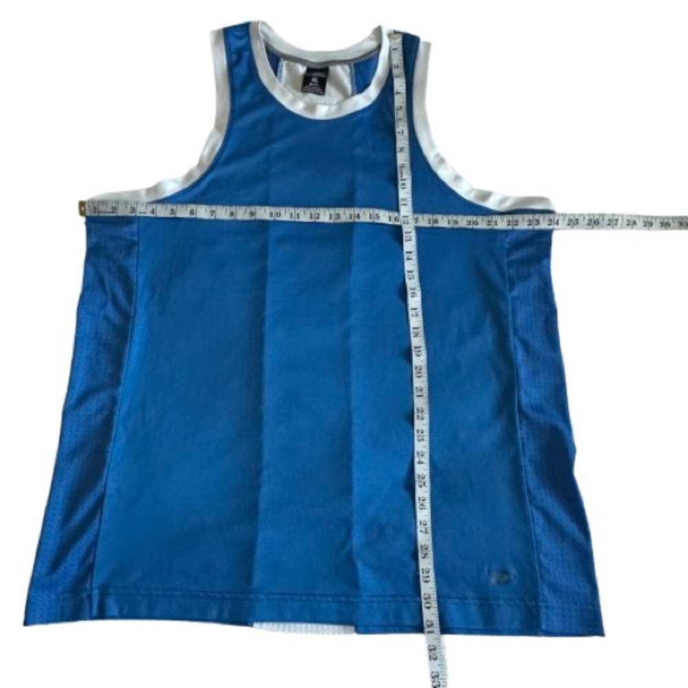 Pro Player Man's XL Blue and White Wicking Pullover Athletic Sporty Tank Top - Picture 9 of 13